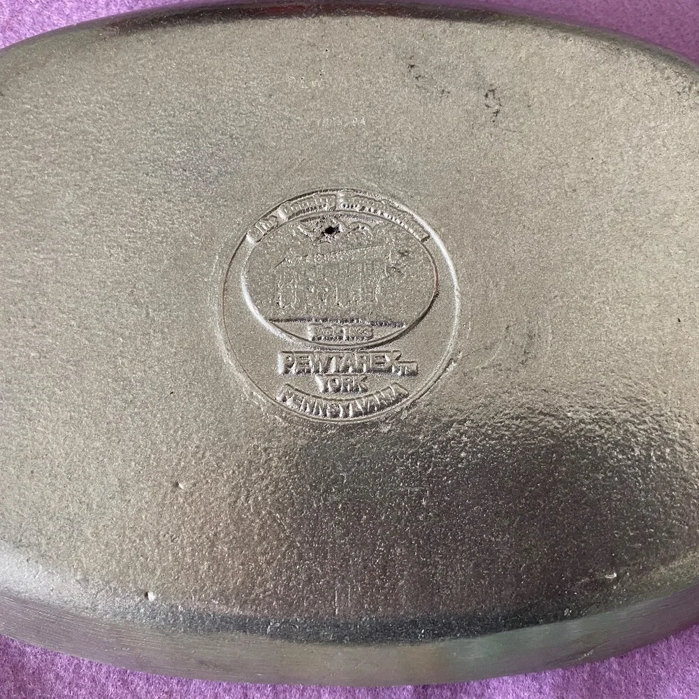 Vintage Pewtarex York Pennsylvania Prayer Message Pewter Platter Tray